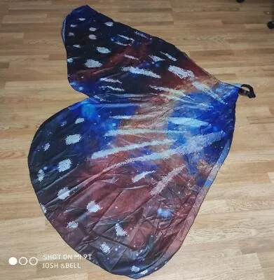 Vibrant Butterfly Wings Cape Collar Shawl NEW Costume Adult Fun! • $14.09