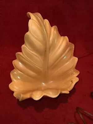 Vintage TV Lamp Leaf Planter Working 8  X 7  X 6  Unbranded Yellow Green Read • $35.91