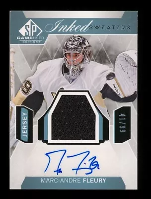 2015-16 SP Game Used Edition: Marc-Andre Fleury Auto /99 NM-MT OR BETTER • $22.50