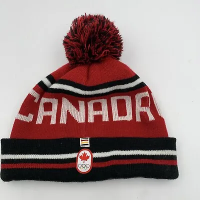 Canada Olympic Youth Winter Bobble Hat Pom-pom Hudsons Bay • £7.08