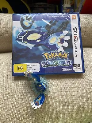 Sealed (BRAND NEW) Pokemon Alpha Sapphire Nintendo 3DS Game PAL AUS Plus Figure • $250