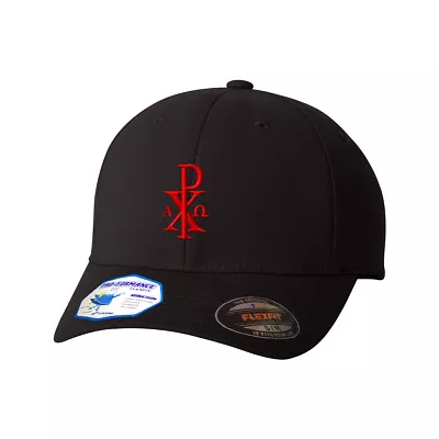 $29.99 • Buy Flexfit Hats For Men & Women Chi Rho With Alpha Omega Embroidery Polyester