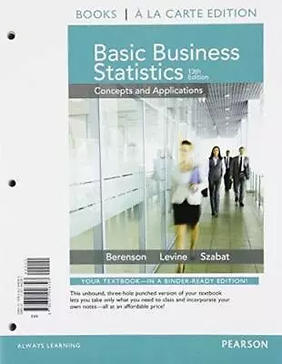 Basic Business Statistics Student Value Edition Plus NEW MyStatLab  - ACCEPTABLE • $38.98