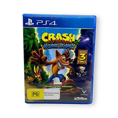 Crash Bandicoot N Sane Trilogy (Sony Playstation PS4) - Free Postage! • $26.99