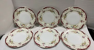 Meito China Talbot Pattern Set Of 6 Salad Plates Japan Vintage  7 7/8” • $29