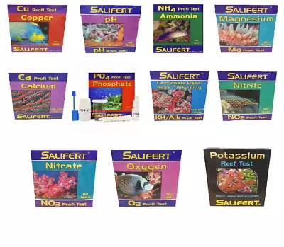 TMC Salifert Profi Test Kit Saltwater Marine Reef Water Testing Coral Fish Tank • £11.79