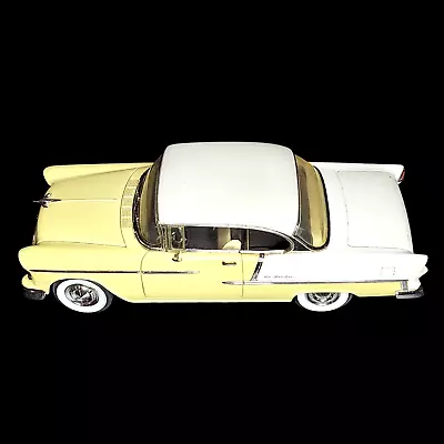 ERTL American Muscle 1955 Chevy Bel Air 1:18 Diecast Car Yellow/White Hardtop • $25.46