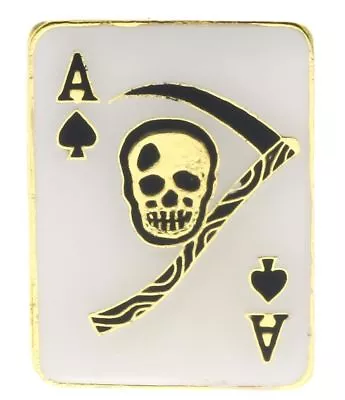 Ace Of Spades Death Skull Card Vietnam Hat Or Lapel Pin AK837 F4D11L • $11.79