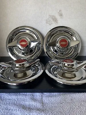 $99.99 • Buy (4) 2 Bar Spinners Center Caps For Chevy Rally Wheels 7 , Rgc Decals
