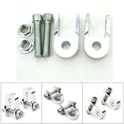 Shock Absorber Height Extension Extender Riser Silver Aluminum For Motorcycle • $11.39