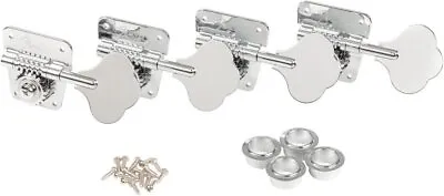 Genuine Fender American Vintage 70s Logo Cloverleaf Tuners For P/J Bass CHROME • $66.28