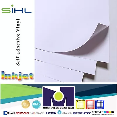 SIHL Inkjet Printable White Vinyl MATE 30 Sheets 8.5 X11  Waterproof • $34.99