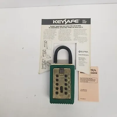 Supra Keysafe Home Portable 001000 Combination Lock Box & Instructions Green • $34.95