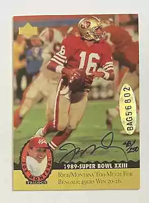 1995 Upper Deck Tribute Joe Montana Autograph Auto /250 - MT10 • $100