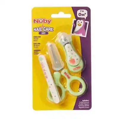Nuby Baby Nail Scissors Care Set - 6 PCS Grooming Kit Newborn 0+ Months [NEW] • £5.99