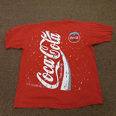Vintage Coca Cola Mens Red 1994 Double Sided T Shirt Size Xl • $19.99