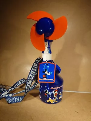 Walt Disney World - Disney Parks - Misting Water Spray Bottle Fan & Lanyard • £9.97