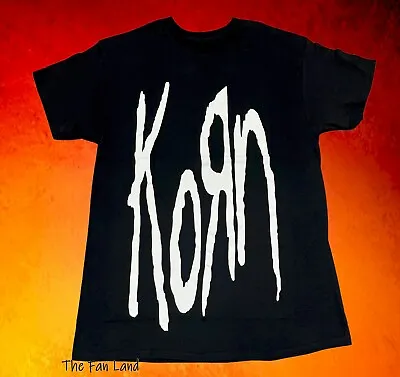 $21.95 • Buy New Korn Logo Album MensBlack Classic Vintage  T-Shirt