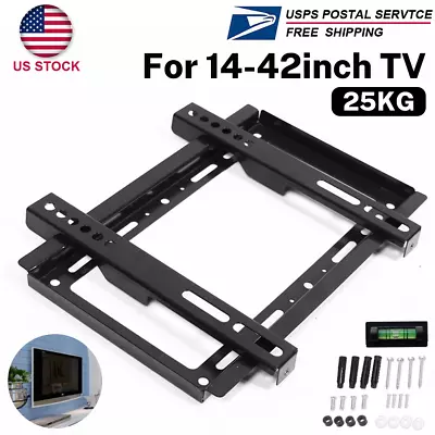 Fixed Full Motion TV WALL MOUNT BRACKET VESA 14 16 17 19 22 24 26 32 35 37 42 In • $9.99