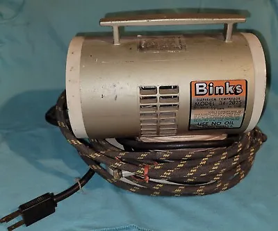 Vintage Binks Diaphragm Compressor Model 34-2025 With Binks Wren A Airbrush • $100