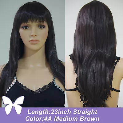 Women Long Hair Wig Straight Curly Wavy Anime Cosplay Party Full Wig With Fringe • £17