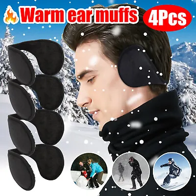 4 X Men Women Ear Muffs Winter Ear Warmers Fleece Earwarmer Behind The Head Band • $7.49