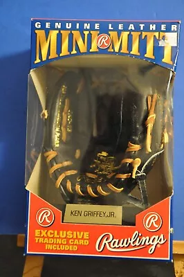 Vintage Ken Griffey Jr Rawlings Real Leather Mini-Mitt 6” Replica Glove • $34.99