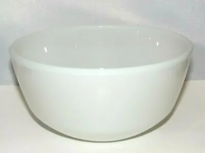 FIRE-KING Anchor Hocking Fire King #11 White Milk Glass Mixing Bowl 7.25  • $11.04