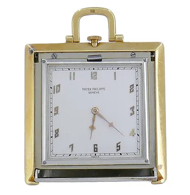 Vintage Patek Philippe 14k Gold TRAVEL CLOCK Pendant Pocket Watch Estate Jewelry • $14500