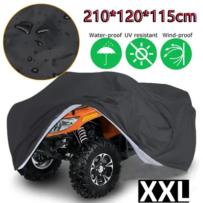 $31.99 • Buy Heavy Duty Garden Waterproof Ride On Lawn Mower Cover Oxford Dust Rain Protector