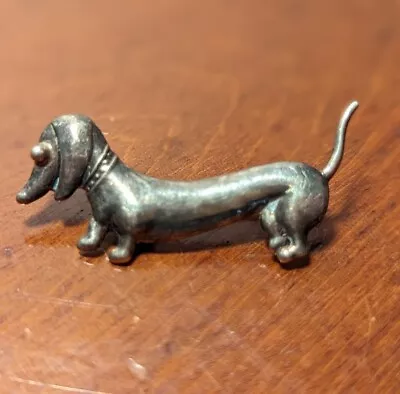 Dachshund Brooch Pin Sterling Silver Vintage Mexico 925 Weiner Dog Doxie Jewelry • $12.99