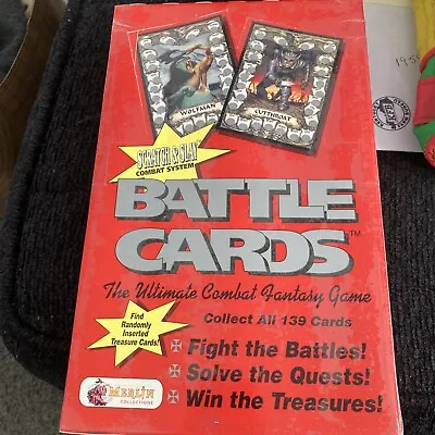 Battle Cards CCG Booster Box *Sealed* Merlin Collections 1993 Steve Jackson • $20