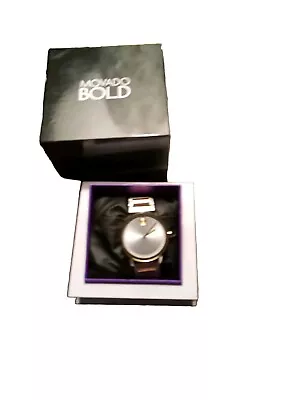 Movado Bold Evolution Silver Gold Men's Watch (3600887) • $127.46