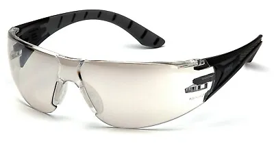 Pyramex Endeavor Plus Gray/Black Indoor/Outdoor Mirror Safety Glasses Sun Z87+ • $7.89