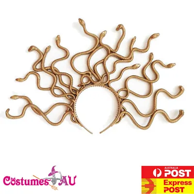 Medusa Snake Headband Halloween Mardi Gras Dress Up Headpiece Novelty Headdress • $12.34