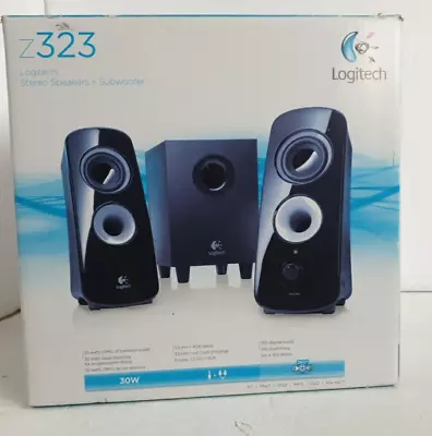 Logitech Speakers System Z323 2.1  60 Watt W/ Subwoofer 360 Sound • £40