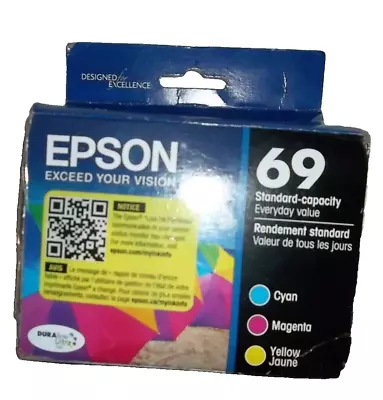 EPSON 69 DURABrite Ultra Ink Color Combo Pack For CX-6000 CX-7000F CX-7400 CX • $29.99