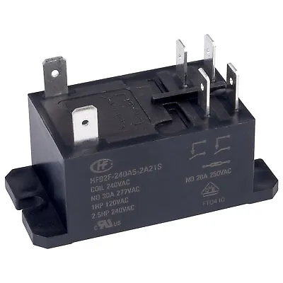 Hongfa HF92F-240A5-2A21S PCB Mount Relay 240V AC DPST Faston Terminals • £16.50