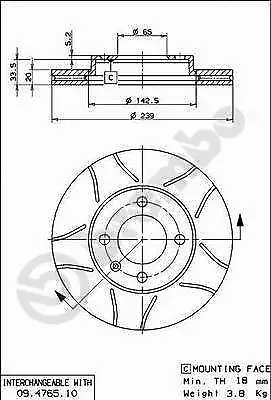 2x Brake Disc For VW SEAT AUDI:DERBY III CLASSICPASSAT B1 Variant 3256152891 • $132.12