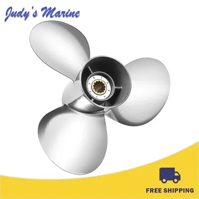 11 1/8 X 13 Stainless Steel Outboard Propeller Fit Yamaha 40-60HPRH • $179