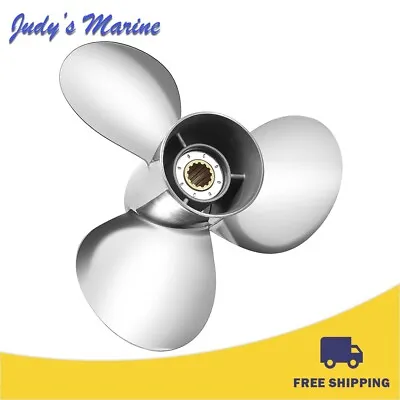 11 3/8 X 12 Stainless Steel Outboard Propeller Fit Yamaha 40-60HPRH • $173.91