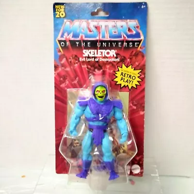 Masters Of The Universe Origins Skeletor 5.5  Action Figure 2020 Retro New • $10