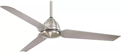 Minka-Aire F753-BNW Java 54  Indoor Outdoor Ceiling Fan W Remote Brushed Nickel • $190