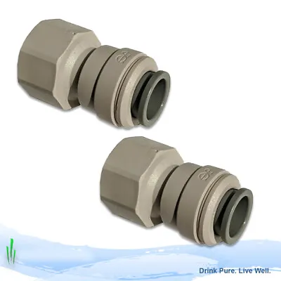 £9.89 • Buy John Guest Push Fit 12mm X 1/2  BSP Female - Fitting For Shurflo Pumps - 2 Pack