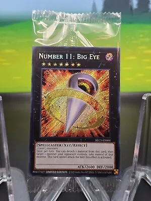 Yu-Gi-Oh! TCG: Number 11: Big Eye BLC1-EN001 NM Secret Rare Limited Ed-Sealed • $5