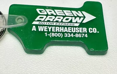 Vintage Green Arrow Motor Express Carrier Trucking Company Trucker Keychain • $17.99