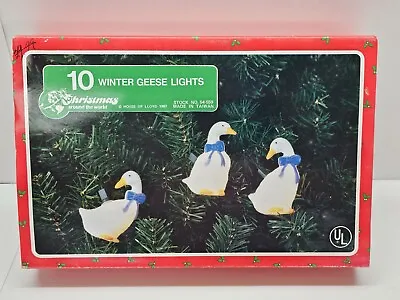 Vintage Christmas Around The World 1987 County Geese String Light Set • $9.90