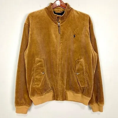 $74.99 • Buy Polo Ralph Lauren Corduroy Harrington Jacket Men’s Size XL Full Zip Classic Logo