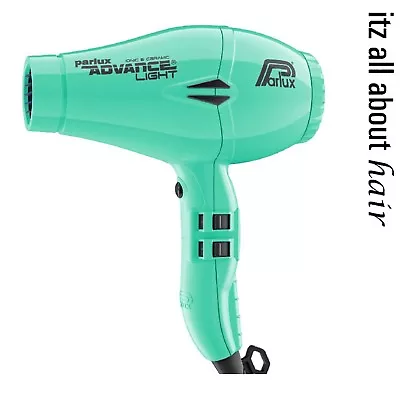 Parlux Advance Light Ceramic And Ionic Hair Dryer - Aqua 2 Year Warranty  W460g • $315