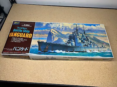 VINTAGE Hasegawa 1/450 Motorized Model Kit  Vanguard Battleship Warship RARE • $59.90